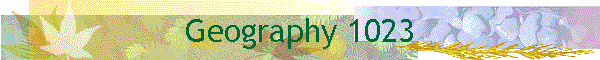 Geography 1023